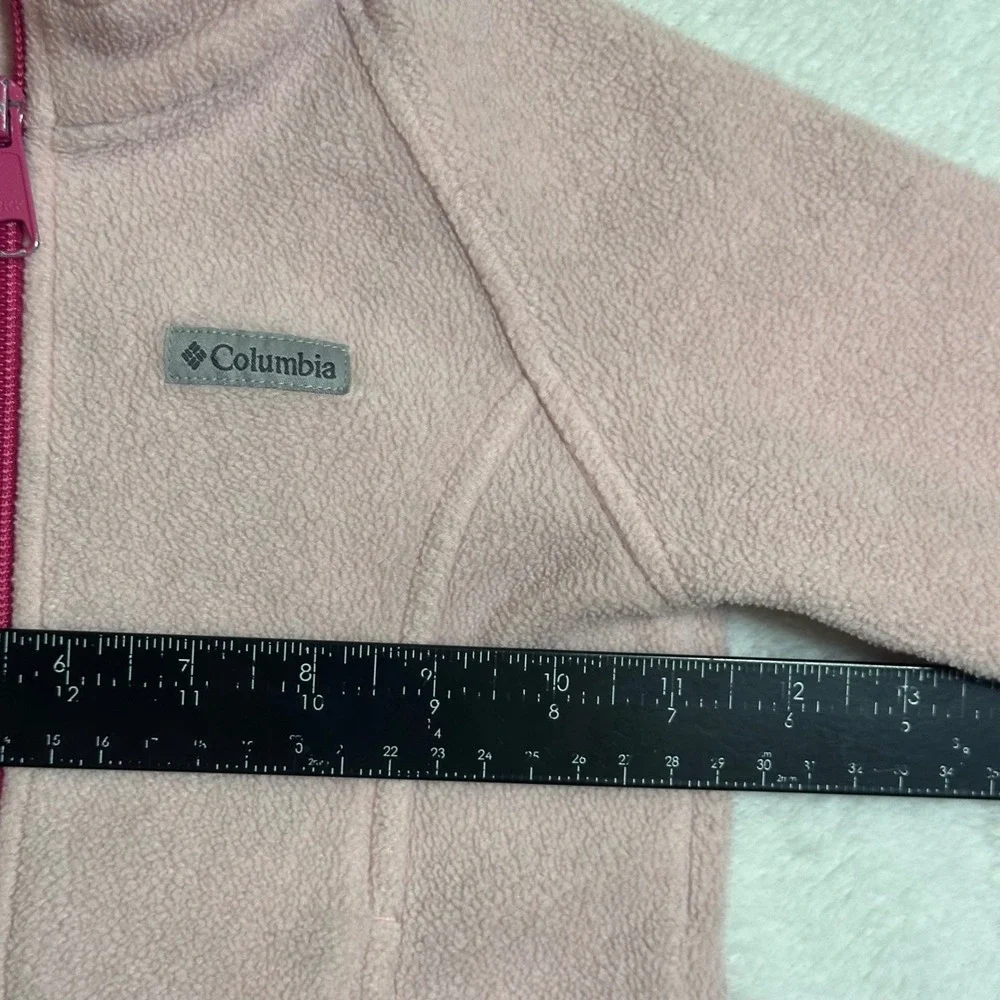 Columbia Kids 3T Pink Fleece Jacket Benton Spring Full Zip Girls Toddler Outdoor